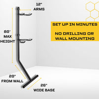 Bike Bunk 2 Bike Storage Gravity Stand, no drilling required
