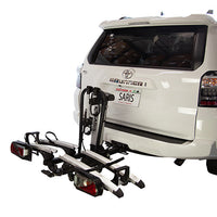 Door County 2 Bike Motorized Hitch Rack, Electric Lift, Easy Tilt & Electric Rear Lights