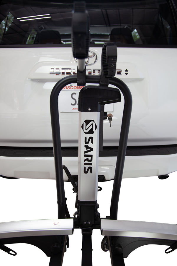 Door County 2 Bike Motorized Hitch Rack, Electric Lift, Easy Tilt & Electric Rear Lights