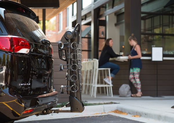 Glide EX 5-Bike Hitch Rack With Effortless One-Handed Glide Operation