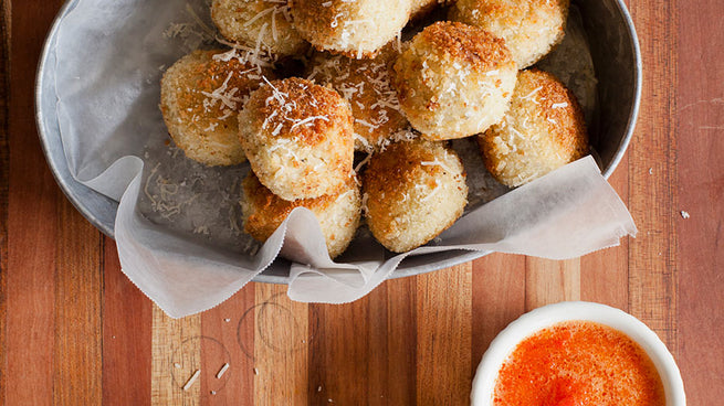 Italian Rice Balls, Feed Zone Table Style