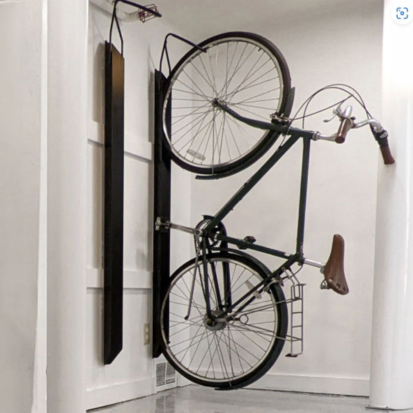 Universal Bike Trac Vertical Bike Storage Solution with Locking Feature