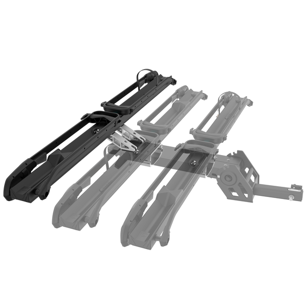 Saris MHS 2-Bike System Base (SAR4620) with Add-On Kit (SAR4650) — combined compatibility diagram