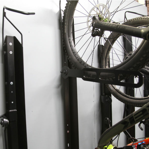 Universal Bike Trac Vertical Bike Storage Solution with Locking Feature