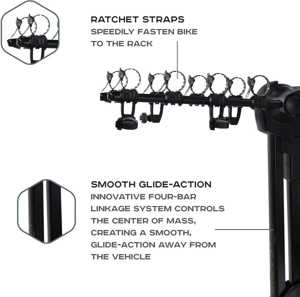 Glide EX 4 Bike Rack Effortless Loading Unloading Saris