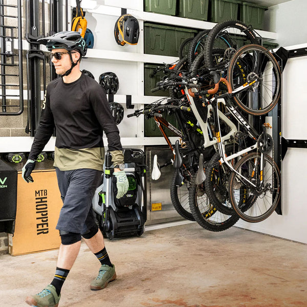 2026 Universal Bike Trac Vertical Bike Storage Solution with Locking Feature