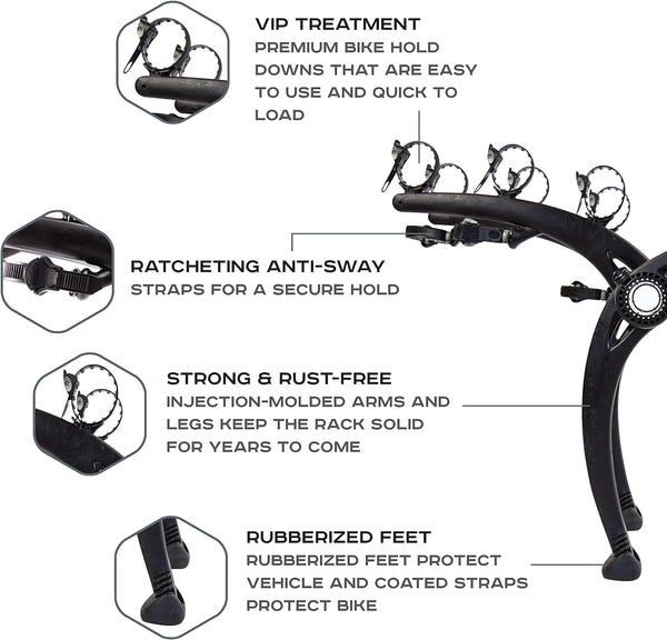 Bones EX 3-Bike Trunk Rack
