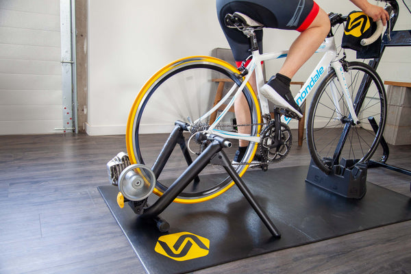 Saris Trainer Tire (9735T) — mounted on road bike wheel, ready for trainer use