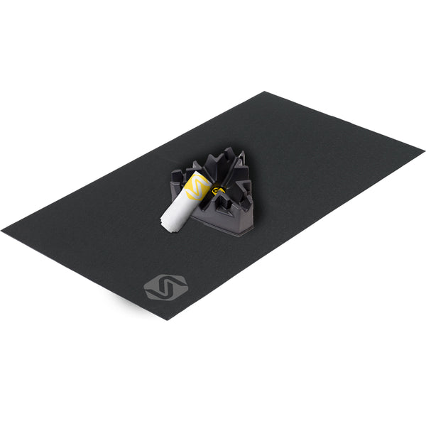 Saris 9781T Trainer Accessory Kit — includes mat, sweat guard, and climbing block