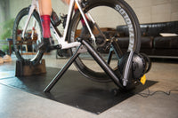 Cyclist training hard on the Saris M2 Smart Trainer