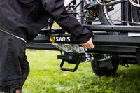 Saris MHS DUO add-on tray in use with existing rack