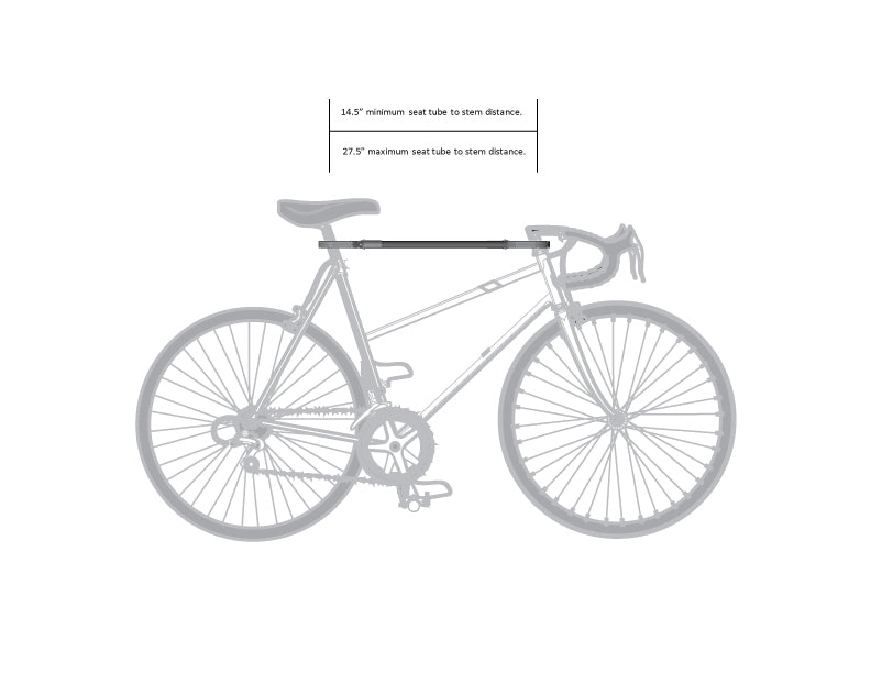 Saris Bike Beam — dimensions and compatibility guide diagram