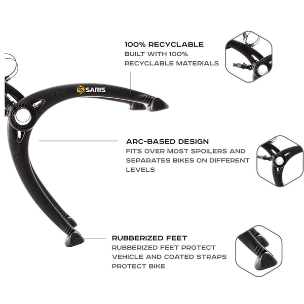 Bones 2-Bike Trunk Rack
