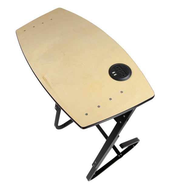 Saris TD1 Bike Trainer Desk — product overview, arm folded, side profile view