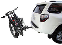 Saris Door County Motorized Hitch Rack tilted away for full hatch access