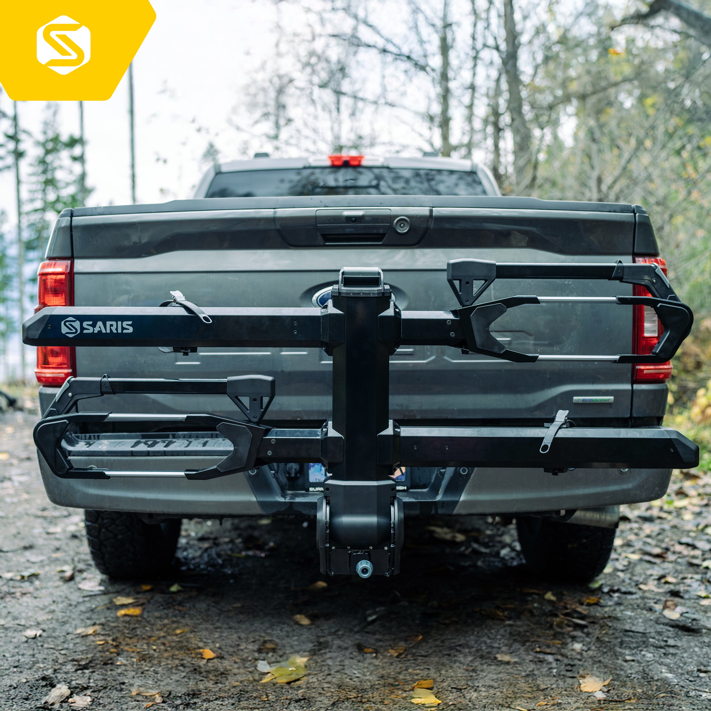 Soarify Bike Rack Saris EDGE 2-Bike Hitch Rack – Zero Frame Contact, Tool-Free Install ...