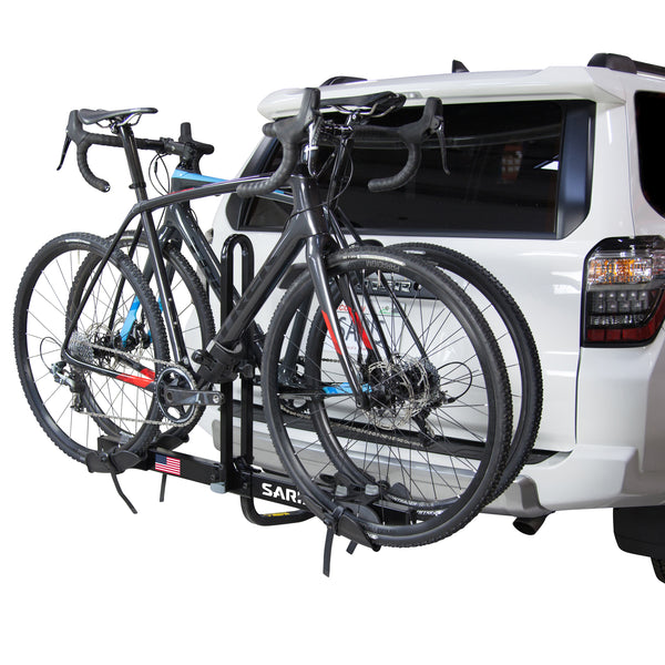 Saris Freedom 2-Bike Hitch Rack — anti-sway cradle keeping bikes separate
