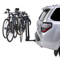 Saris Glide EX 4-bike rack with four bikes fully loaded