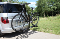 Saris Freedom 2-Bike Hitch Rack loaded with bikes on vehicle