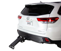 Saris MHS 1-Bike Base Unit tilted down for rear vehicle access