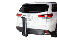 Saris MHS 2-bike rack folded and stowed