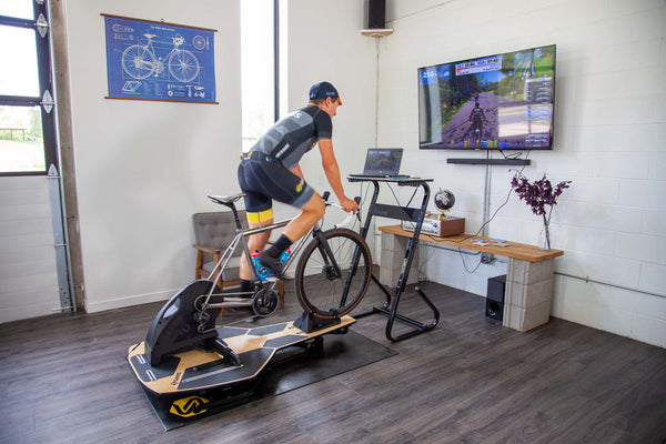 Saris H3 Direct Drive Trainer on MP1 Motion Platform