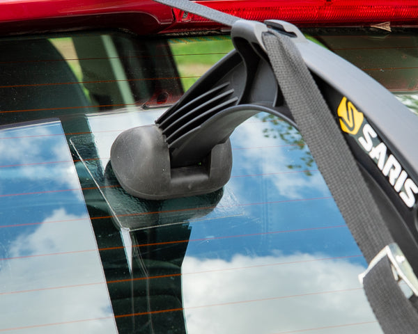 Saris bike rack mounted on a car roof