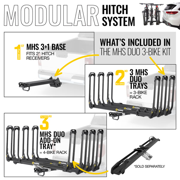 MHS 3 Bike Package, A Future Proof Modular Hitch System