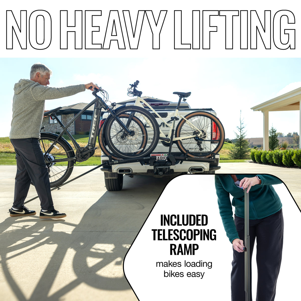 Bike rack for 2 bikes brand new BlackBox PRO Two Bike Mount Kit – Let main image 2