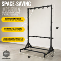 Bicycle Wardrobe 5-Bike Storage Rack