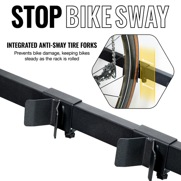 Bicycle Wardrobe 5-Bike Storage Rack