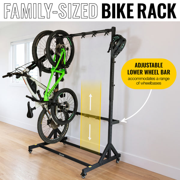 Bicycle Wardrobe 5-Bike Storage Rack