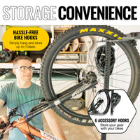 Bicycle Wardrobe 5-Bike Storage Rack