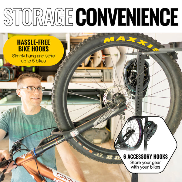Bicycle Wardrobe 5-Bike Storage Rack
