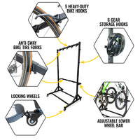 Bicycle Wardrobe 5-Bike Storage Rack