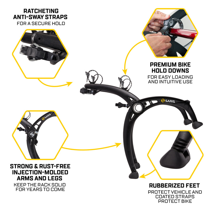 Trunk Mount Saris Bike Beam Instructions Guardian 2-Bike Trunk