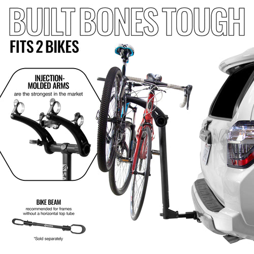 Bones 2-Bike Hitch Rack With Easy Fold Design and Tilting Base – Saris