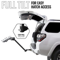 Bones 3-Bike Hitch Rack With Easy Fold Design and Tilting Base