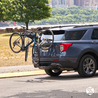 Bones 3-Bike Hitch Rack With Easy Fold Design and Tilting Base