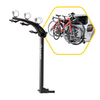Bones 3-Bike Hitch Rack With Easy Fold Design and Tilting Base