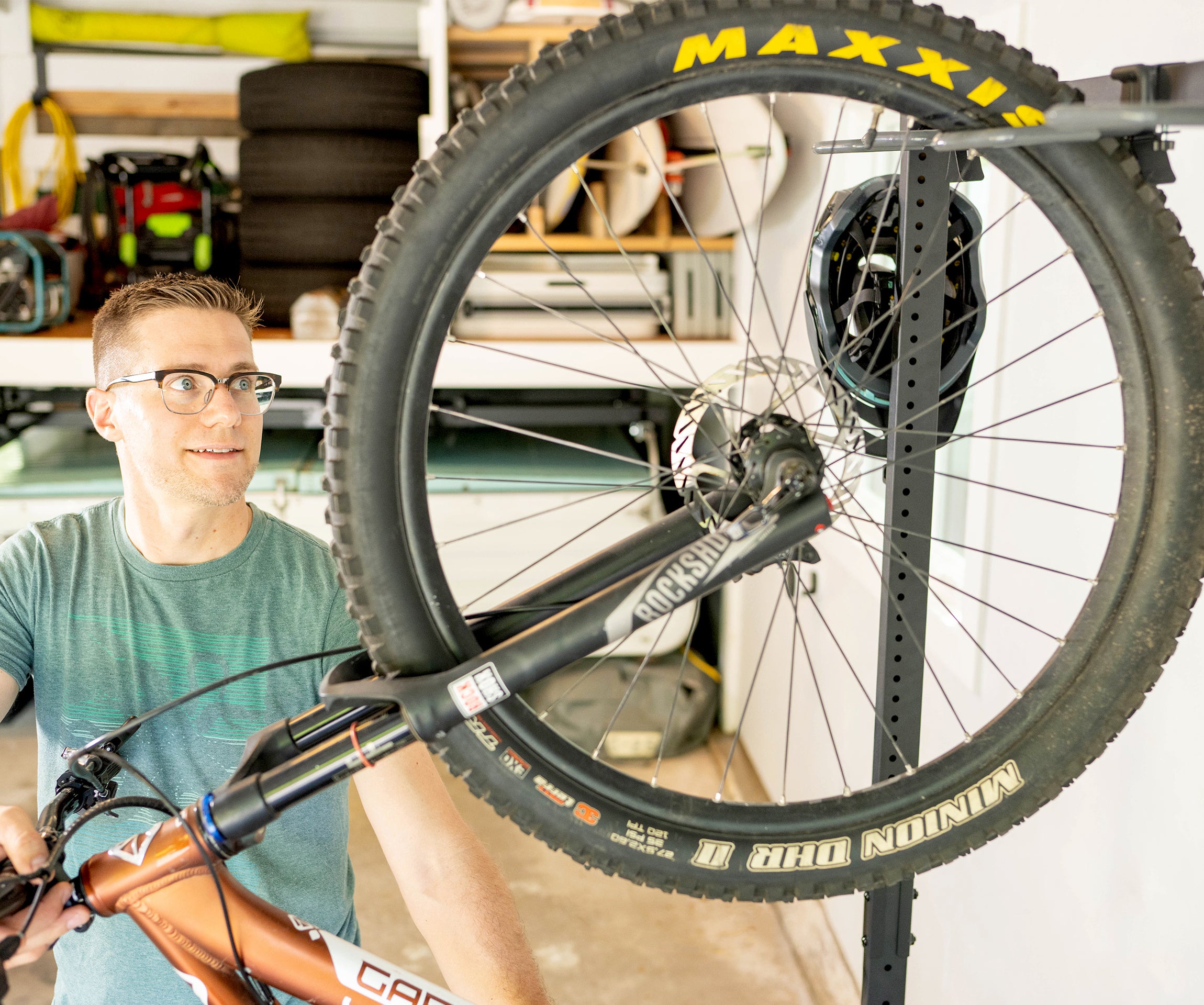 Bicycle Wardrobe 5-Bike Storage Rack