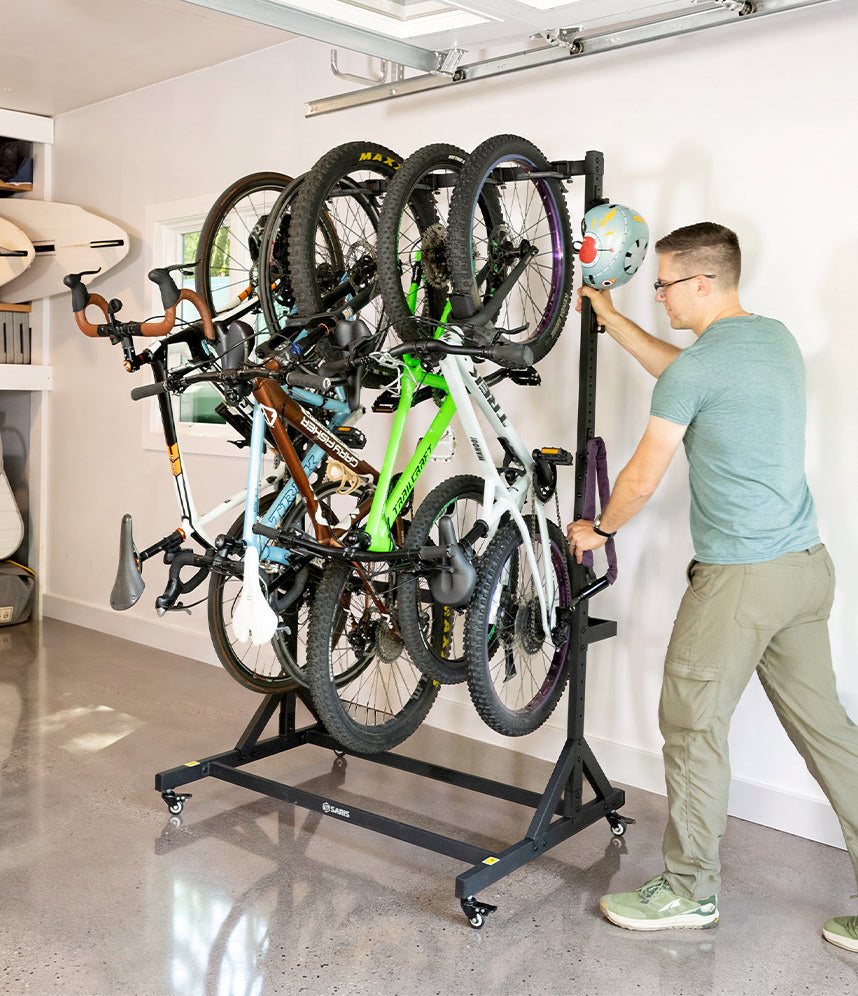Bicycle Wardrobe 5-Bike Storage Rack