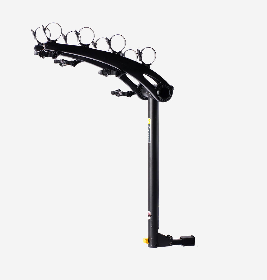 Bones 4-Bike Hitch Rack With Easy Fold Design and Tilting Base