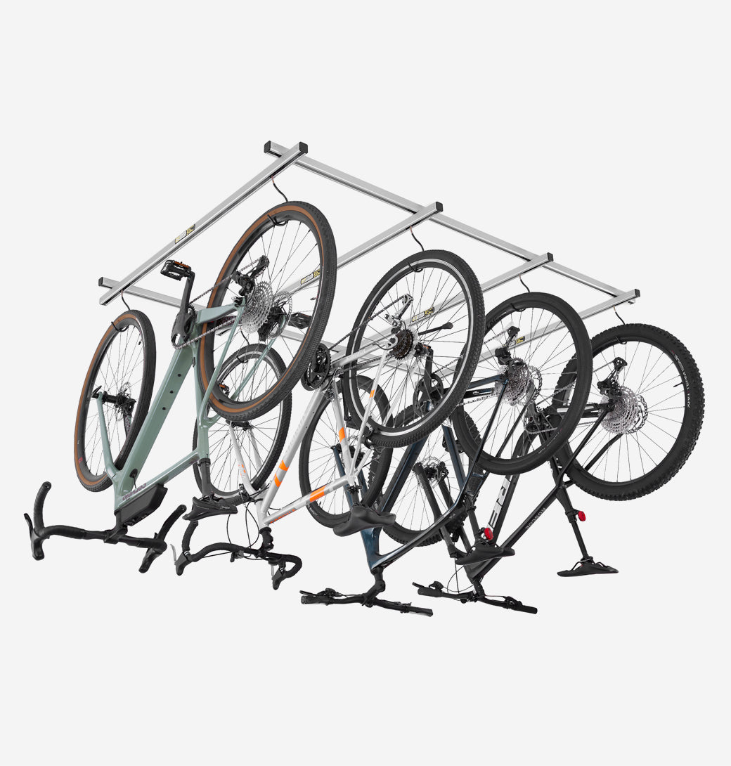 Cycle Glide 4 Bike Storage Solution, Effortlessly Glide Your Bikes Out of The Way