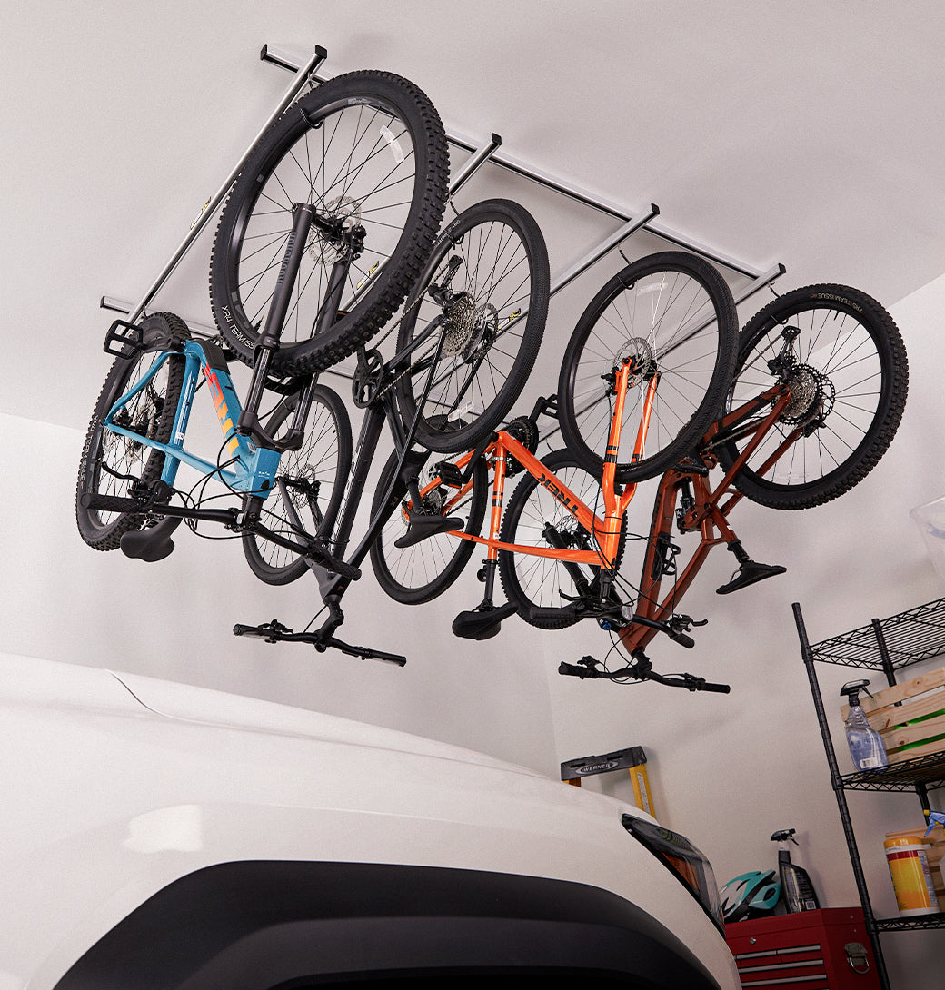 Cycle Glide 4 Bike Storage Solution, Effortlessly Glide Your Bikes Out of The Way