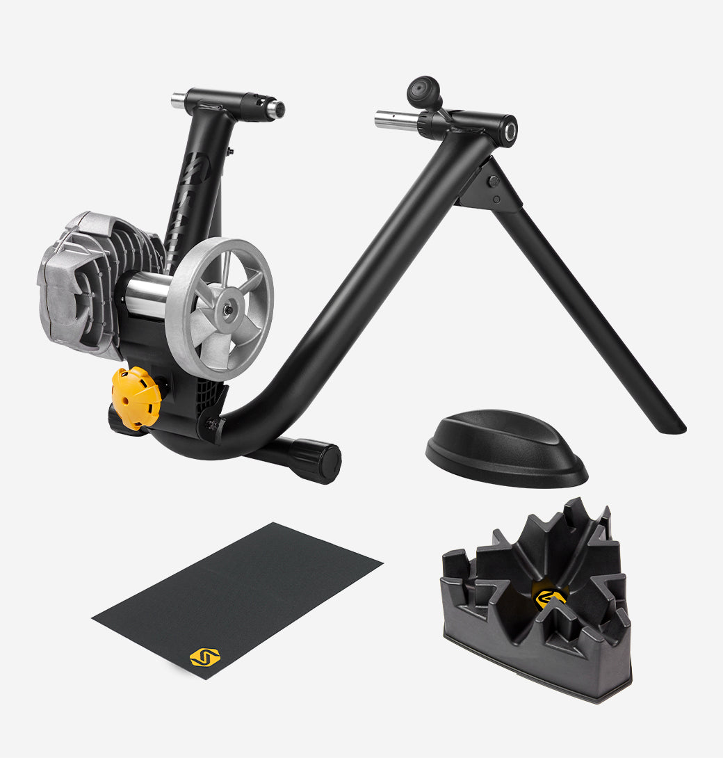 Fluid 2 Smart Equipped Indoor Bike Trainer + Accessory Bundle