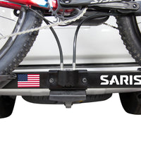 Saris SuperClamp G3 2-Bike Hitch Rack — anti-wobble hitch connection detail