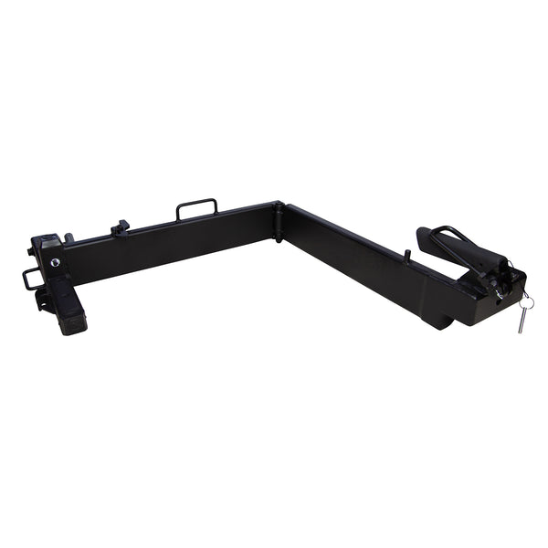 Saris Hitch Swing Away Adapter — lock pin and hinge mechanism close-up