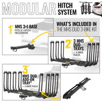 MHS 4 Bike Package, A Future Proof Modular Hitch System