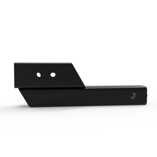 Saris anti-wobble hitch system — steel construction with cam-bolt hardware detail